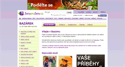 Desktop Screenshot of bazarek.zenyprozeny.cz